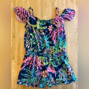 Lilly Pulitzer romper, girls size L (8-10).